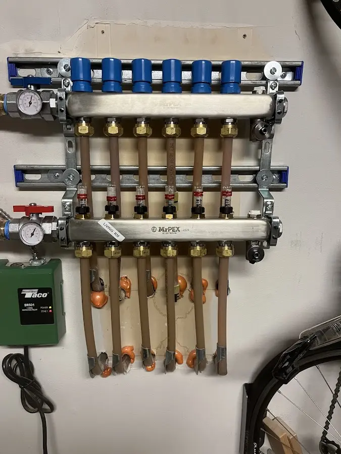 Plumber performing Gas Leak Detection at a residential property in Moore